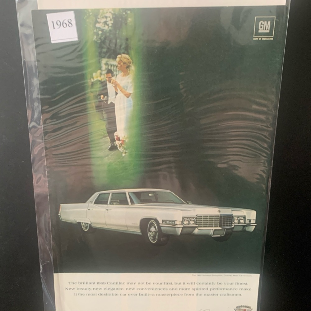 Vintage 1968 Cadillac Fleetwood Brougham Ad Advertisement